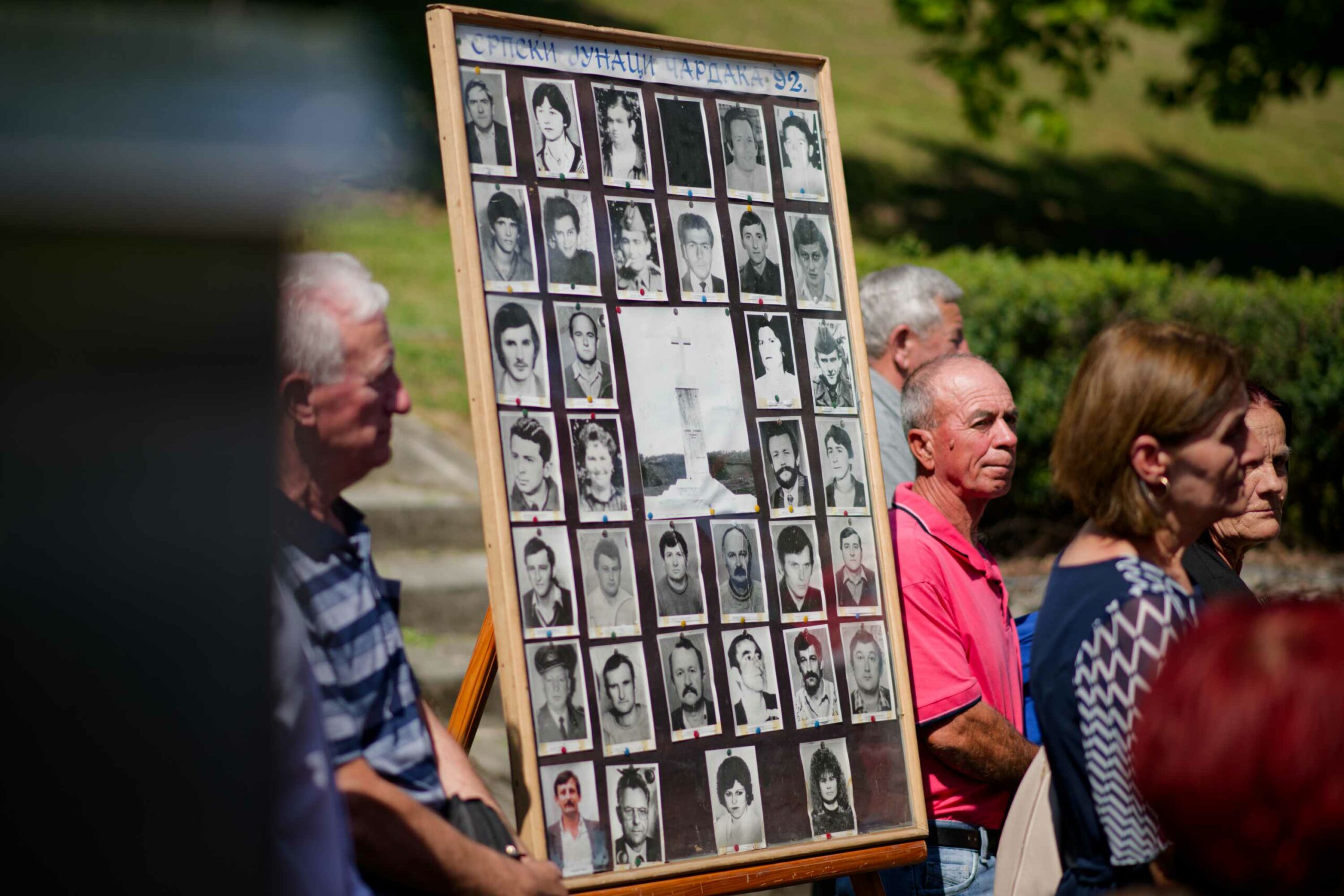 Peace Activists at the Commemoration in Čardak near Derventa