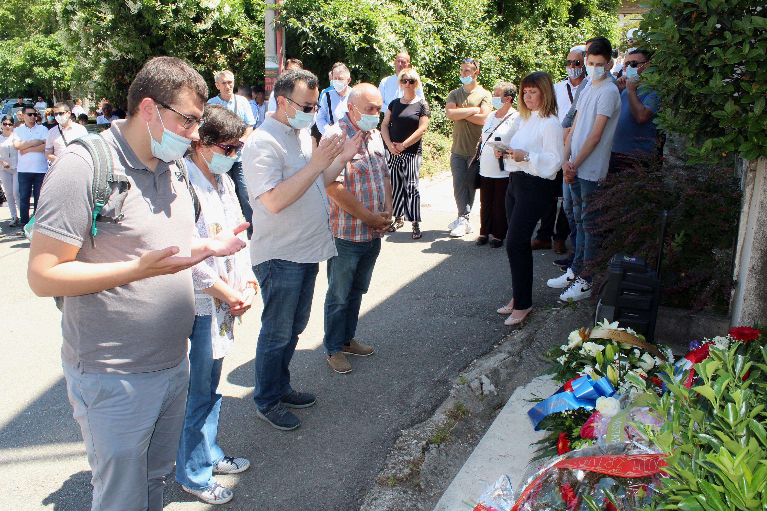 We joined White Armband Day and attended commemorations in Vitez and Mostar