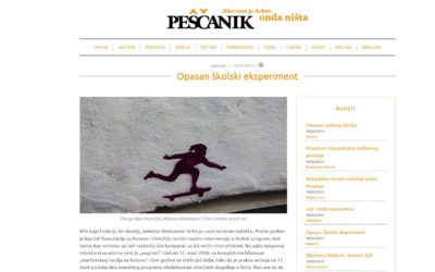 Peščanik: Opasan školski eksperiment – Saša Ilić