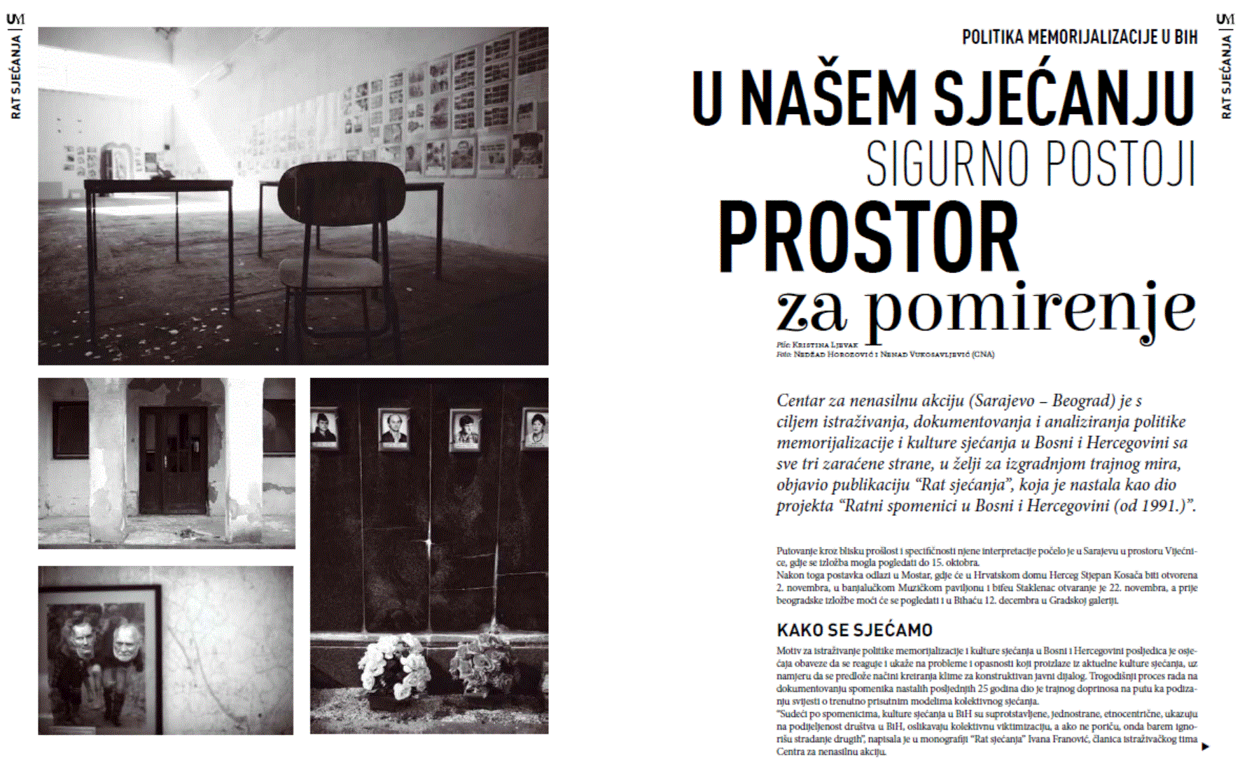 U našem sjećanju sigurno postoji prostor za pomirenje – Urban Magazin 10/2016